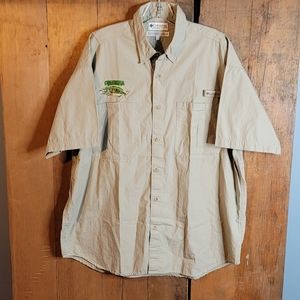 Columbia PFG Pull Over with Embroidered Large Mouth Bass Men's Size Large